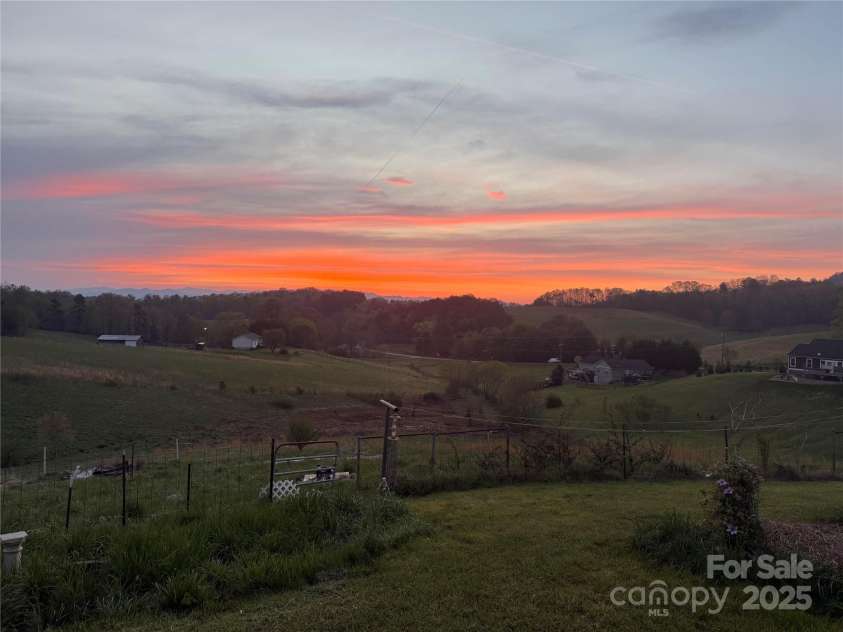550 Old Newfound Road, Leicester, NC 28748.  MLS# CAR4249093, YatesRealty ID 25367. Morning sunrise