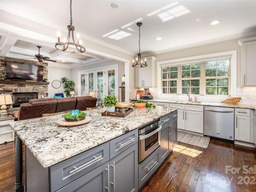 4017 Halyard Drive, Denver, NC 28037.  MLS# CAR4268992, YatesRealty ID 25379. Microwave drawer - Can you believe all the cabinets in this beautiful kitchen?