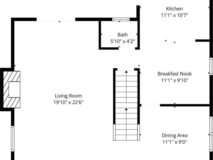 5 Rustic Ridge Drive, Candler, NC 28715.  MLS# CAR4379747, YatesRealty ID 25379. Floor plan