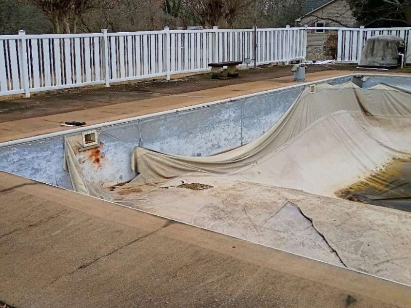 141 Justice Drive, Rutherfordton, NC 28139.  MLS# CAR4328516, YatesRealty ID 2538. Pool needs liner