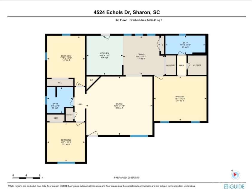 4524 Echols Drive, Sharon, SC 29742.  MLS# CAR4280502, YatesRealty ID 25387. 