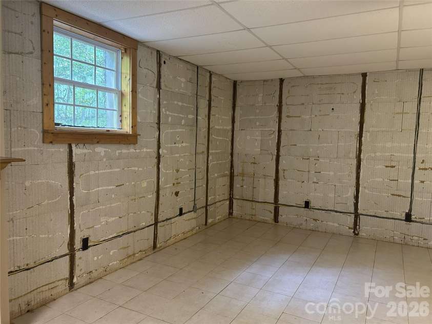 2051 Sutton Spring Road, York, SC 29745.  MLS# CAR4383938, YatesRealty ID 25388. Unfinished basement