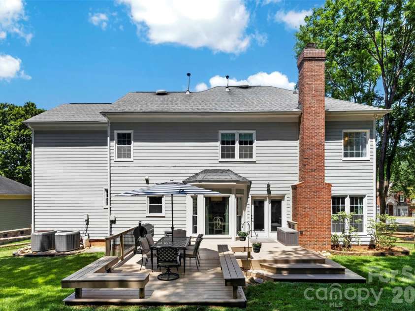 7618 Wingmont Drive, Charlotte, NC 28269.  MLS# CAR4382505, YatesRealty ID 25391. Rear Exterior