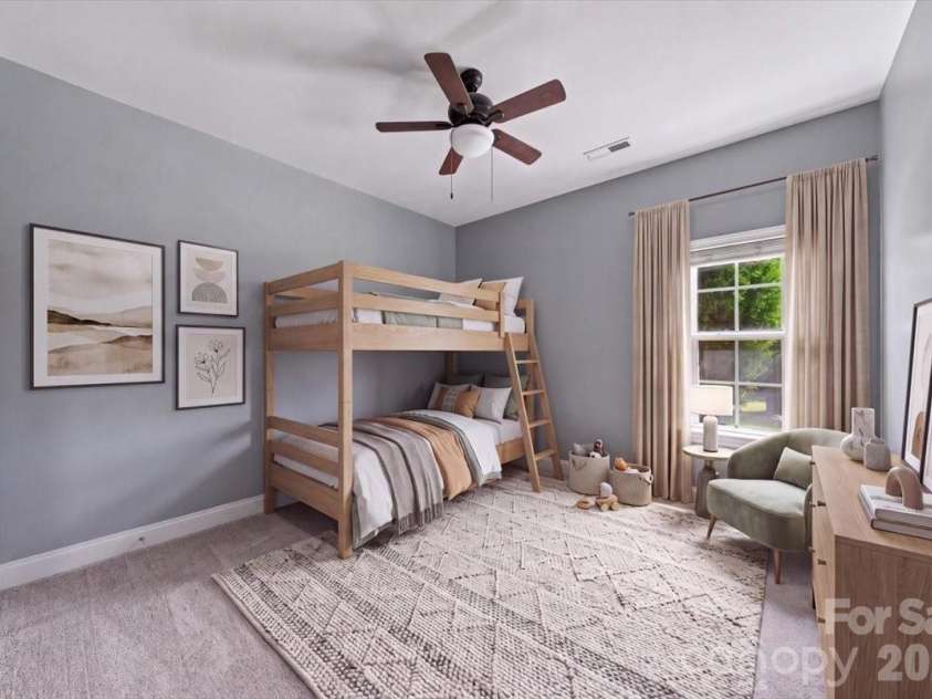 1006 Spring Rose Lane, Matthews, NC 28104.  MLS# CAR4382311, YatesRealty ID 25396. Virtually Staged Fourth Bedroom *new carpet*