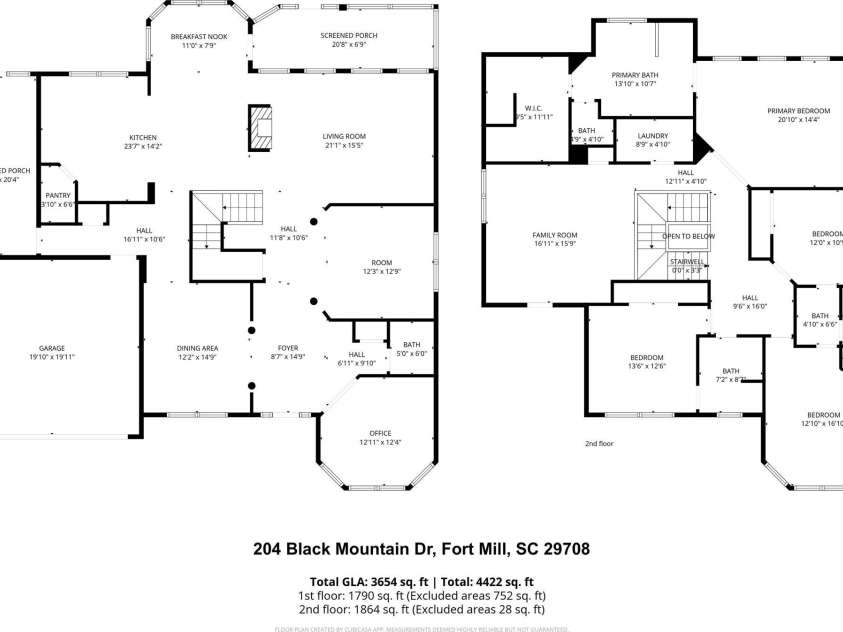 204 Black Mountain Drive, Fort Mill, SC 29708.  MLS# CAR4369419, YatesRealty ID 25400. 