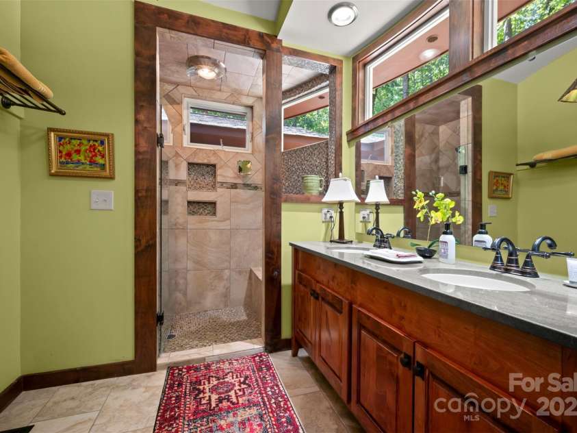 85 Red Bird Road, Tryon, NC 28782.  MLS# CAR4278468, YatesRealty ID 25406. Bathroom
