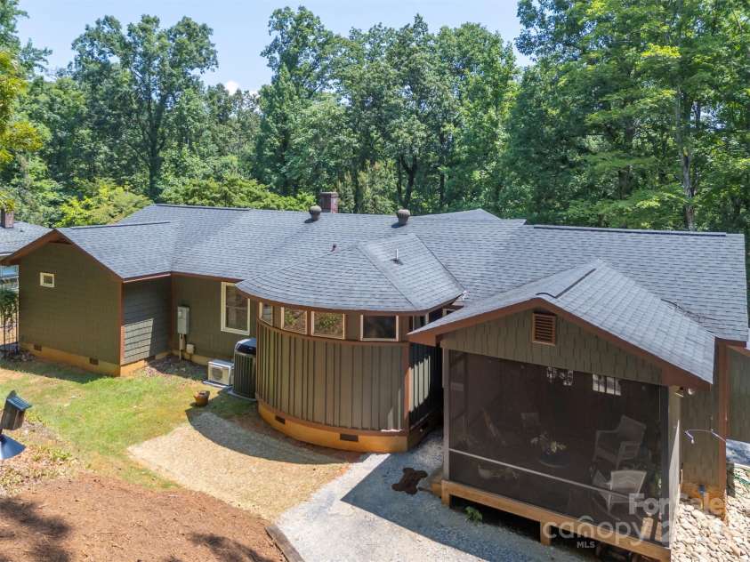 85 Red Bird Road, Tryon, NC 28782.  MLS# CAR4278468, YatesRealty ID 25406. Rear Elevation