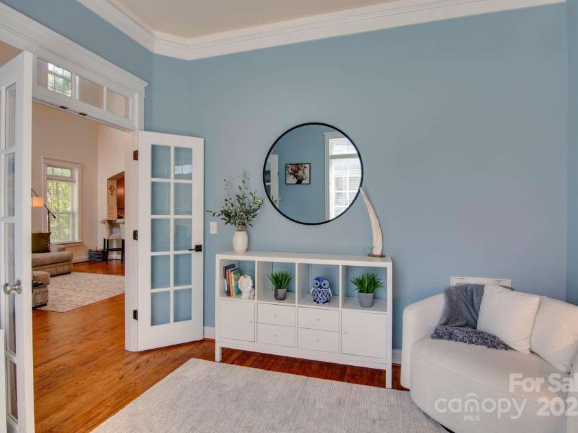 812 Cedar Street, McAdenville, NC 28101.  MLS# CAR4279360, YatesRealty ID 25417. Dedicated Office w/French Doors