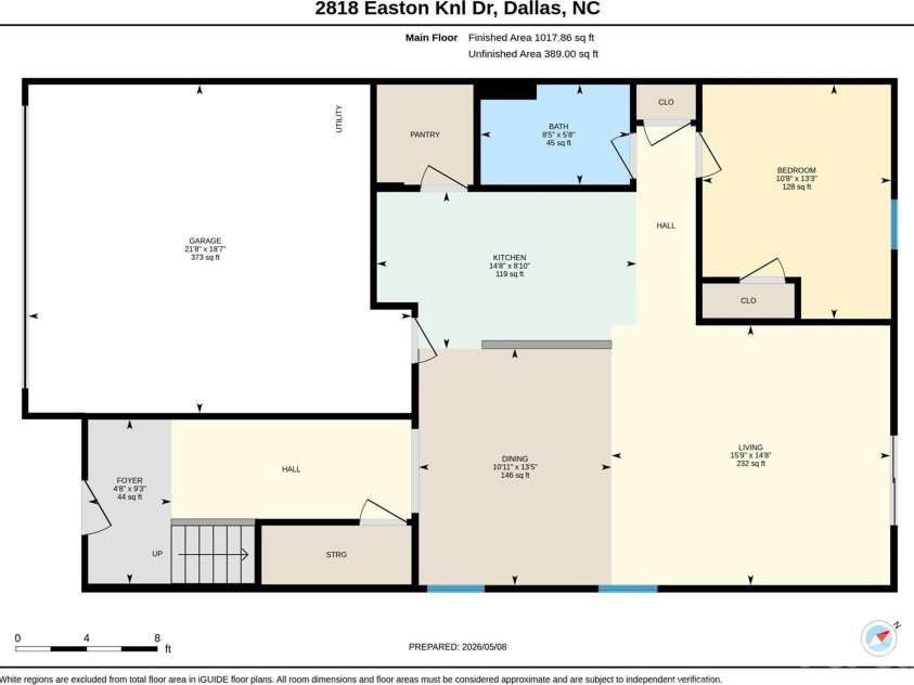 2818 Easton Knoll Drive, Dallas, NC 28034.  MLS# CAR4382766, YatesRealty ID 25423. 