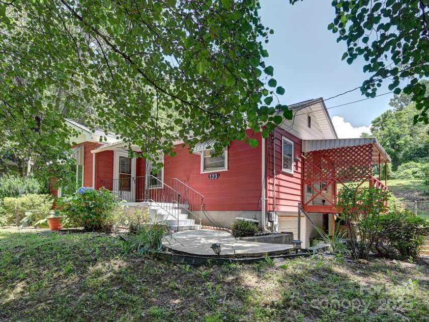 123 Blake Drive, Arden, NC 28704.  MLS# CAR4276075, YatesRealty ID 25432. Tree Shade in Front