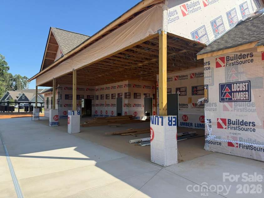 2219 Caravan Lane, Stanley, NC 28164.  MLS# CAR4384628, YatesRealty ID 25438. Construction progress of amenities