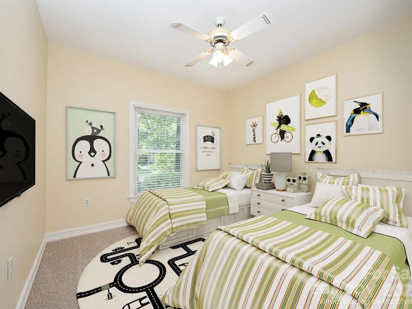 975 Pine Knoll Road, Fort Mill, SC 29715.  MLS# CAR4274032, YatesRealty ID 25440. Plenty of room in bedroom #3. Virtually staged.