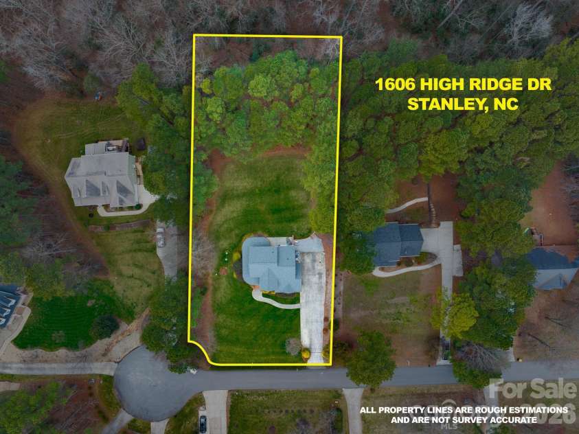 1606 High Ridge Drive, Stanley, NC 28164.  MLS# CAR4341485, YatesRealty ID 25452. 