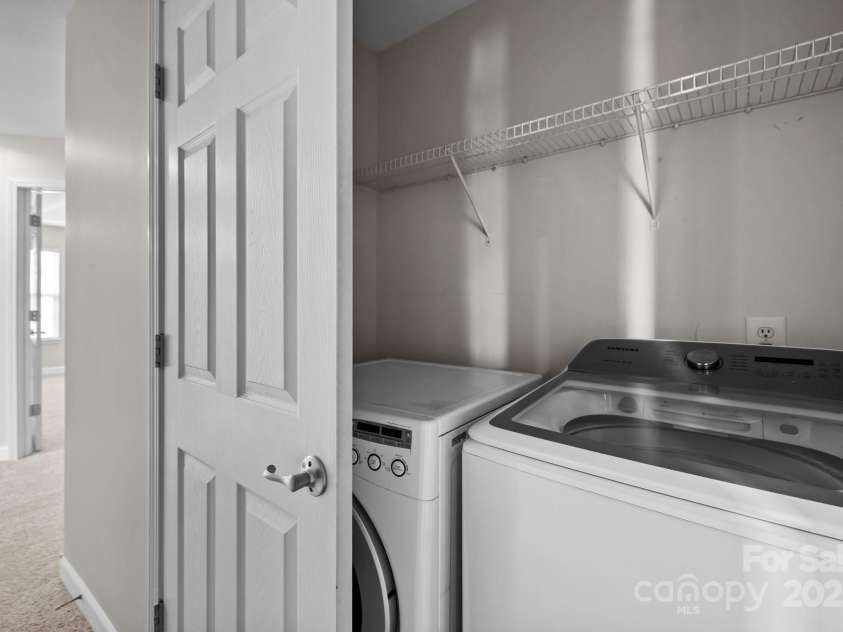 1504 Jekyll Lane, Waxhaw, NC 28173.  MLS# CAR4277908, YatesRealty ID 25455. Laundry Closet