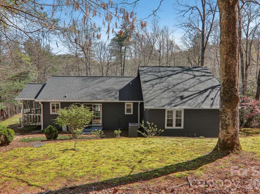 926 Camp Creek Road, Saluda, NC 28773.  MLS# CAR4368418, YatesRealty ID 25467. Backyard
