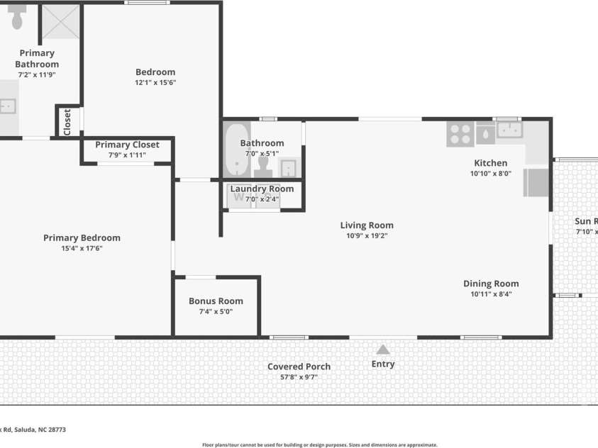 926 Camp Creek Road, Saluda, NC 28773.  MLS# CAR4368418, YatesRealty ID 25467. Floor Plan