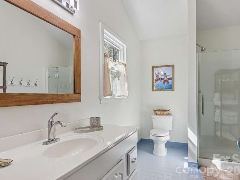 926 Camp Creek Road, Saluda, NC 28773.  MLS# CAR4368418, YatesRealty ID 25467. Primary Bathroom