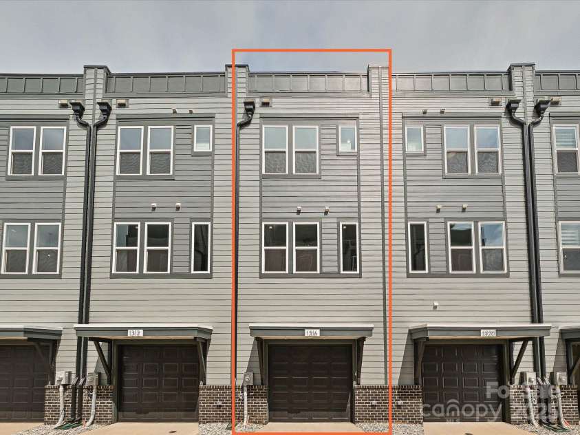 1316 Walter Taylor Way, Charlotte, NC 28206.  MLS# CAR4207720, YatesRealty ID 25469. Garage Side Exterior