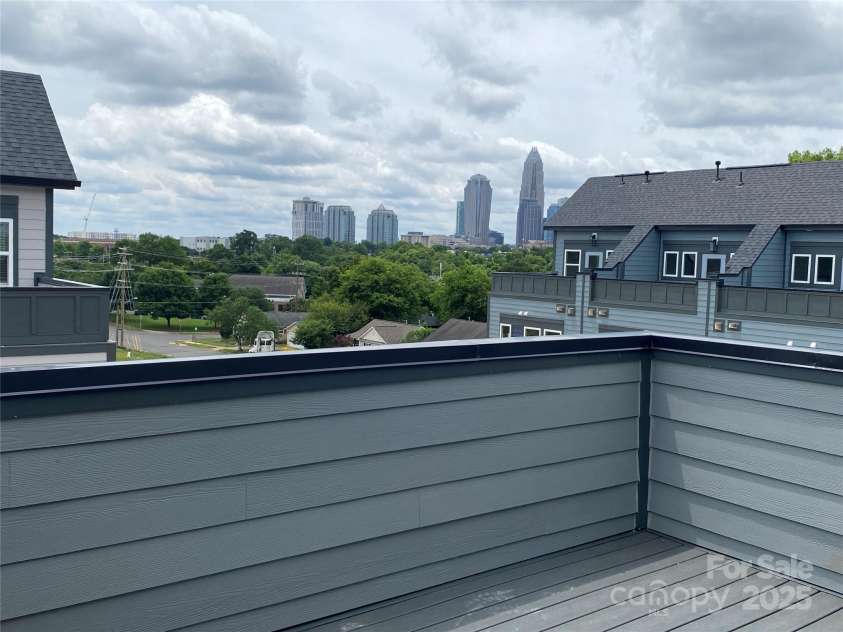1308 Walter Taylor Way, Charlotte, NC 28206.  MLS# CAR4207800, YatesRealty ID 25470. Rooftop Terrace