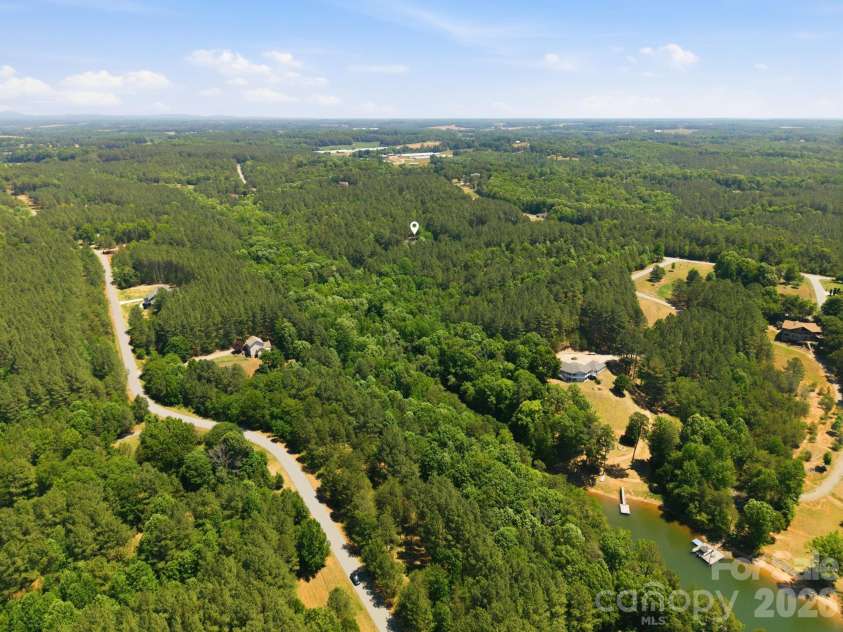 152 Rivercliff Drive, Stony Point, NC 28678.  MLS# CAR4385217, YatesRealty ID 25479. Long Aerial Shot
