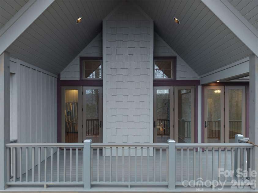 472 Cardinal Road, Brevard, NC 28712.  MLS# CAR4339828, YatesRealty ID 2548. Back Deck