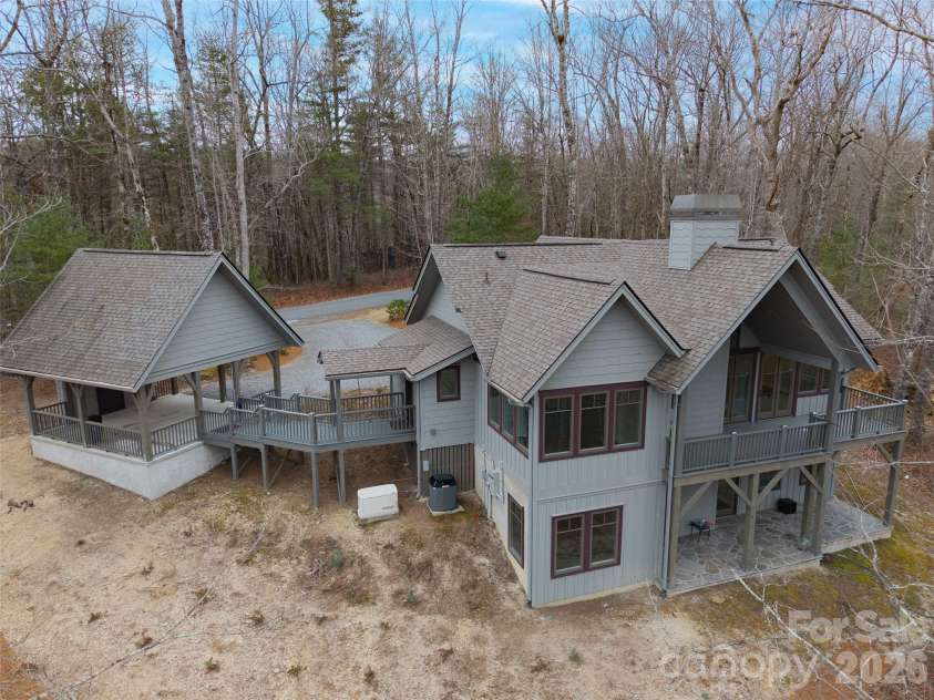 472 Cardinal Road, Brevard, NC 28712.  MLS# CAR4339828, YatesRealty ID 2548. Back of House