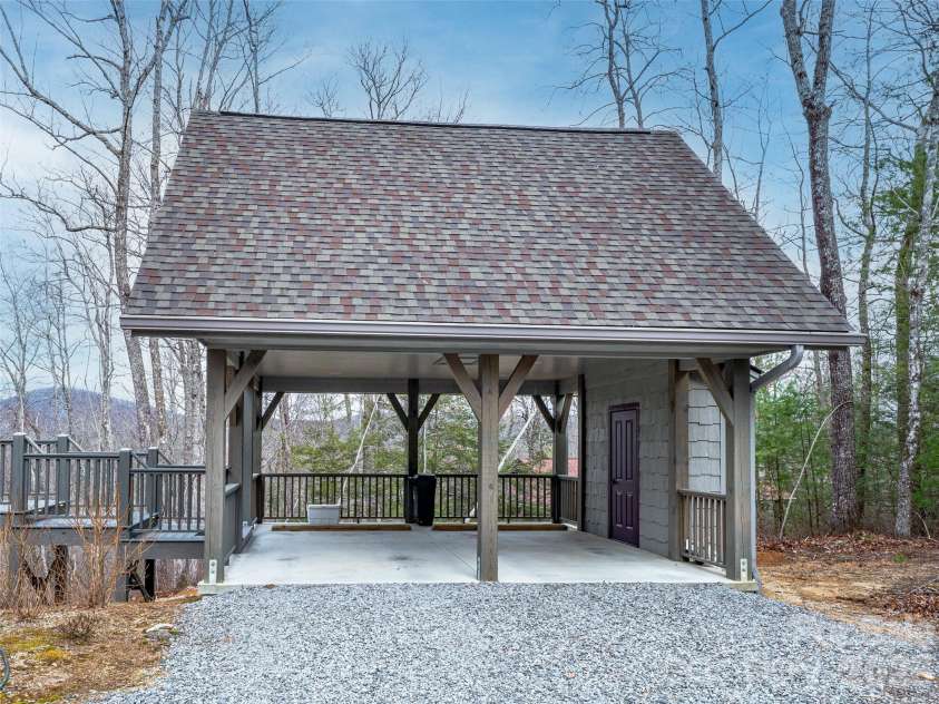 472 Cardinal Road, Brevard, NC 28712.  MLS# CAR4339828, YatesRealty ID 2548. Carport
