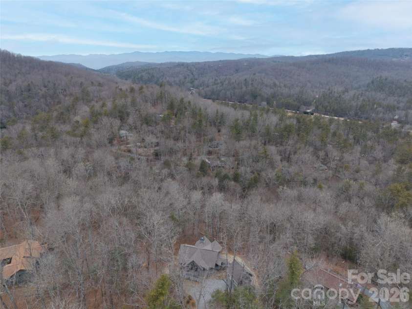 472 Cardinal Road, Brevard, NC 28712.  MLS# CAR4339828, YatesRealty ID 2548. Drone Aerial