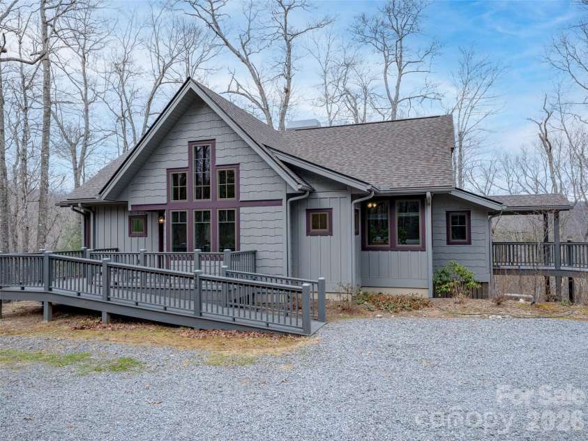 472 Cardinal Road, Brevard, NC 28712.  MLS# CAR4339828, YatesRealty ID 2548. Front of House