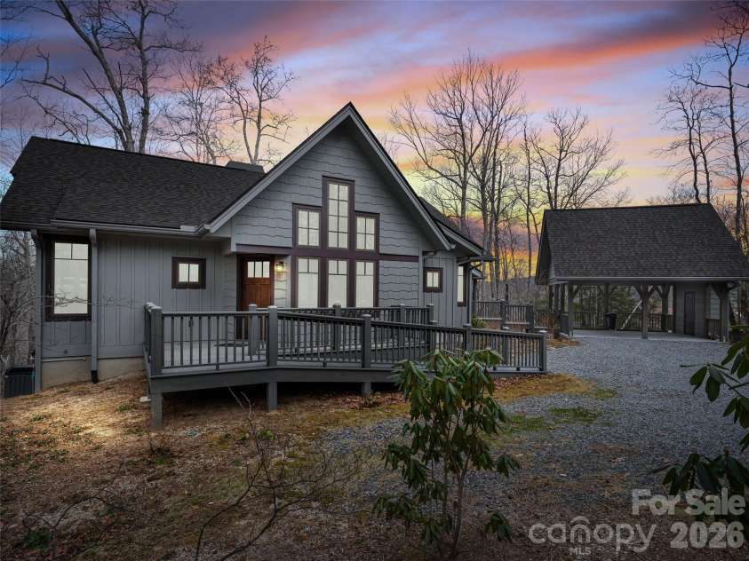 472 Cardinal Road, Brevard, NC 28712.  MLS# CAR4339828, YatesRealty ID 2548. Front of House