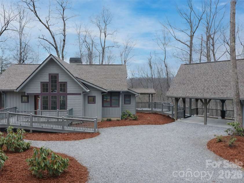 472 Cardinal Road, Brevard, NC 28712.  MLS# CAR4339828, YatesRealty ID 2548. Mulch photoshopped while seller waits to add