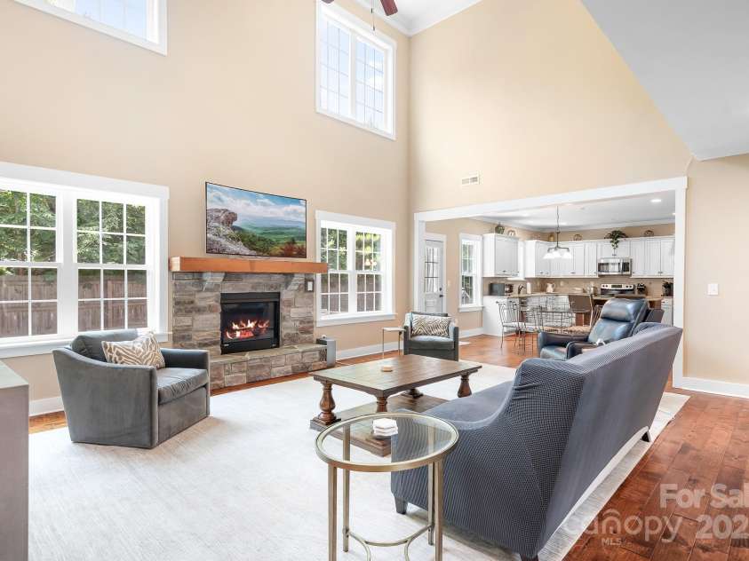 738 Kemp Road, Mooresville, NC 28117.  MLS# CAR4273057, YatesRealty ID 25481. Living room