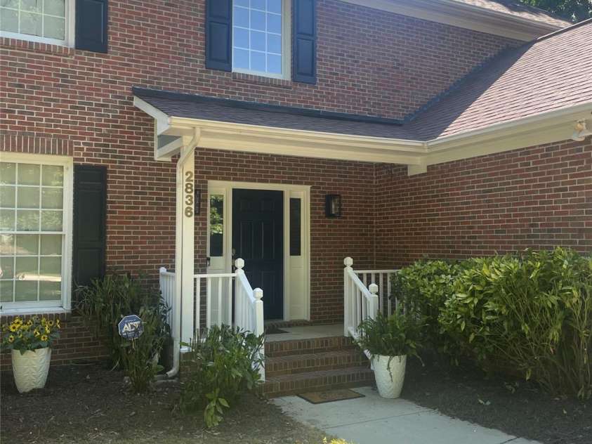 2836 Pickering Road, Greensboro, NC 27407.  MLS# CAR4275274, YatesRealty ID 25483. Front Door
