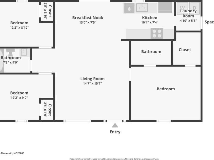106 Williams Road, Kings Mountain, NC 28086.  MLS# CAR4320404, YatesRealty ID 2549. 
