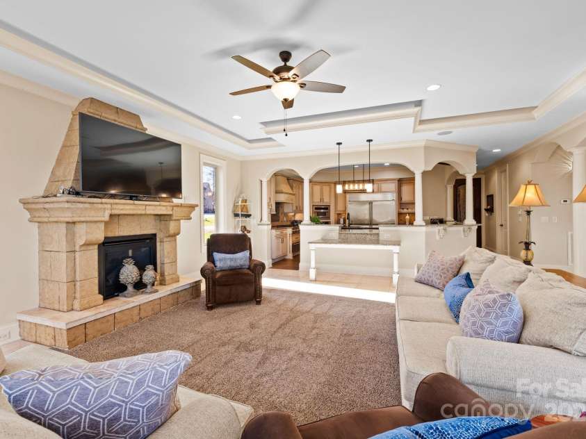 237 Wilson Lake Road, Mooresville, NC 28117.  MLS# CAR4218065, YatesRealty ID 2549. Gas Fireplace