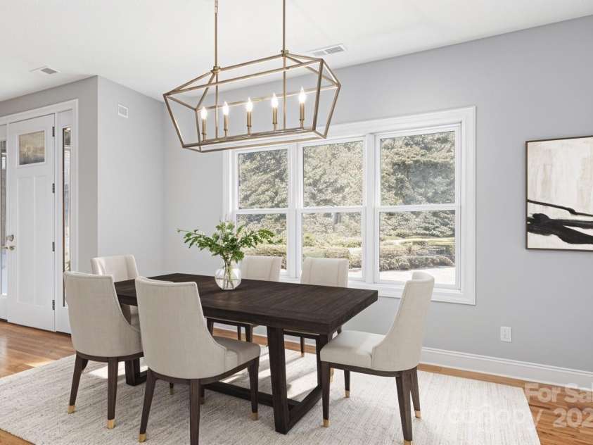 54 Herron View Lane, Weaverville, NC 28787.  MLS# CAR4225243, YatesRealty ID 25495. Dining Room(Virtually staged)