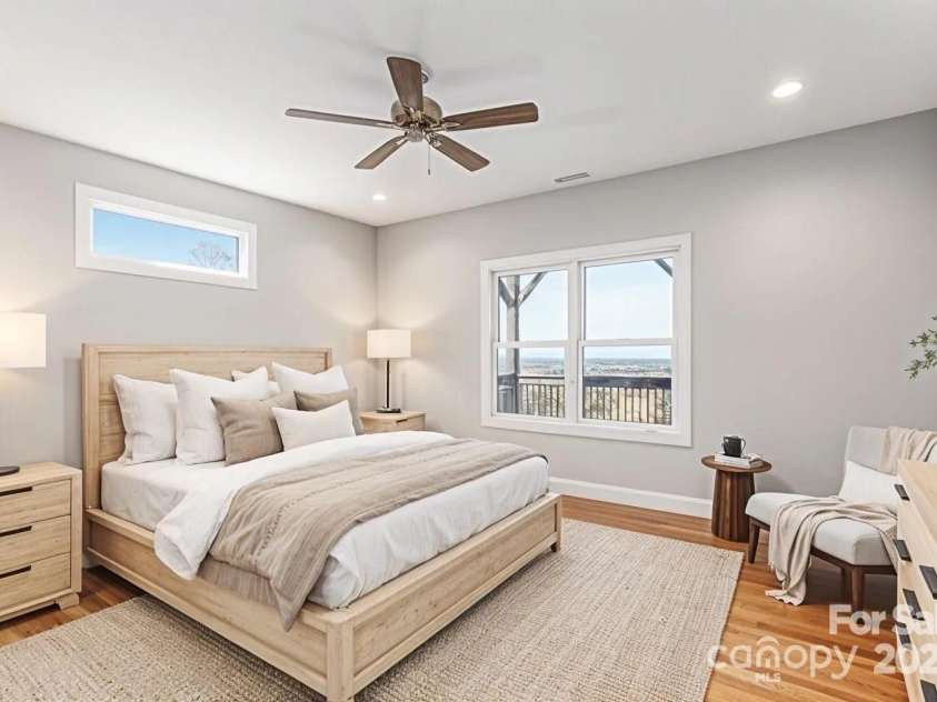 54 Herron View Lane, Weaverville, NC 28787.  MLS# CAR4225243, YatesRealty ID 25495. Guest Bedroom (virtually staged)