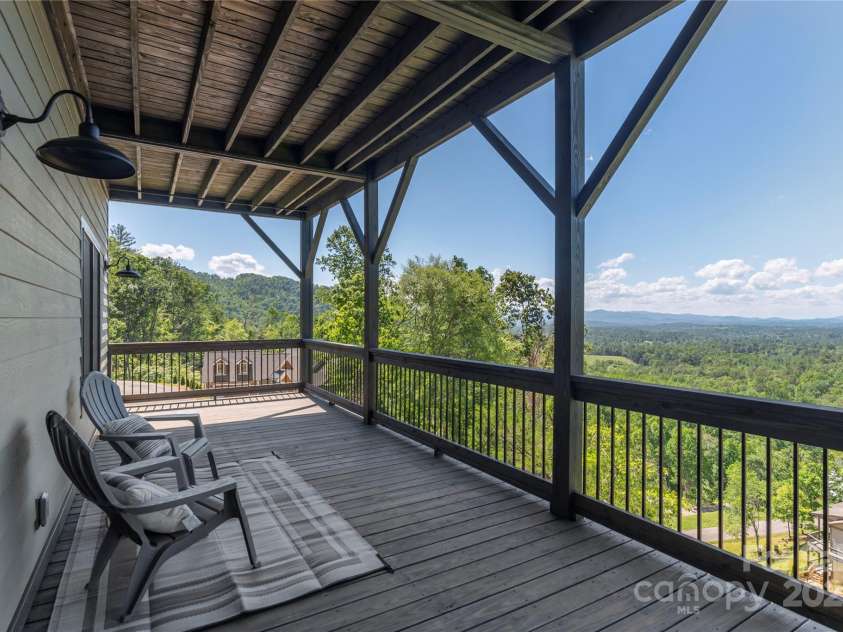 54 Herron View Lane, Weaverville, NC 28787.  MLS# CAR4225243, YatesRealty ID 25495. Lower level deck