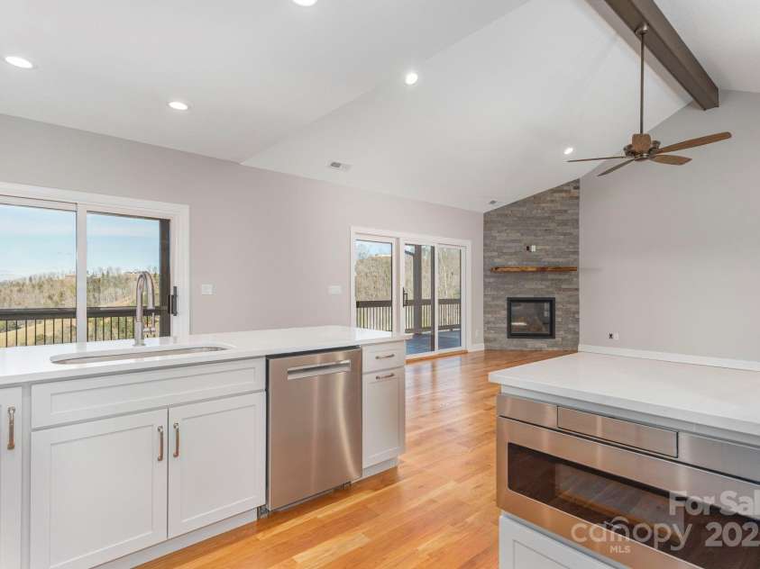 54 Herron View Lane, Weaverville, NC 28787.  MLS# CAR4225243, YatesRealty ID 25495. View from the kitchen