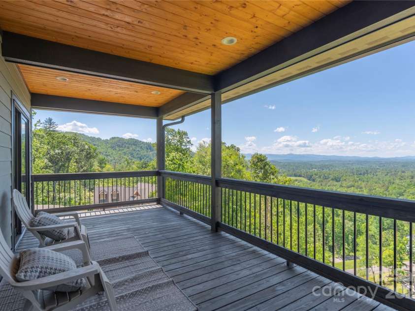 54 Herron View Lane, Weaverville, NC 28787.  MLS# CAR4225243, YatesRealty ID 25495. View from the main level deck