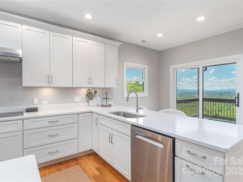 54 Herron View Lane, Weaverville, NC 28787.  MLS# CAR4225243, YatesRealty ID 25495. Views from the kitchen!