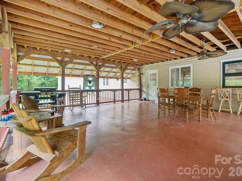229 Oakridge Road, Stanley, NC 28164.  MLS# CAR4386671, YatesRealty ID 25518. Covered back porch