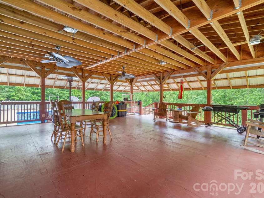 229 Oakridge Road, Stanley, NC 28164.  MLS# CAR4386671, YatesRealty ID 25518. Covered back porch