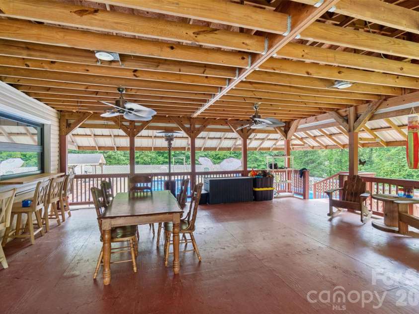 229 Oakridge Road, Stanley, NC 28164.  MLS# CAR4386671, YatesRealty ID 25518. Covered back porch