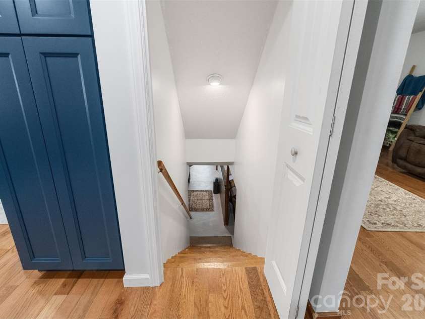 229 Oakridge Road, Stanley, NC 28164.  MLS# CAR4386671, YatesRealty ID 25518. Stairs to basement