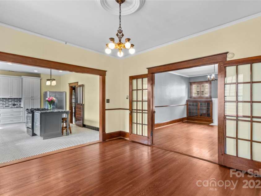 119 Wiley Avenue, Salisbury, NC 28144.  MLS# CAR4250756, YatesRealty ID 25522. Dining room with french doors