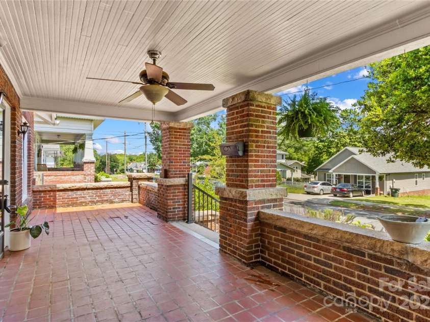 119 Wiley Avenue, Salisbury, NC 28144.  MLS# CAR4250756, YatesRealty ID 25522. Front porch covered