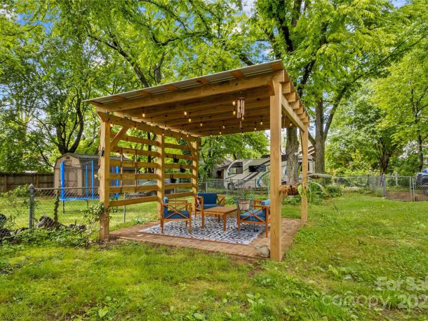 119 Wiley Avenue, Salisbury, NC 28144.  MLS# CAR4250756, YatesRealty ID 25522. Pergola