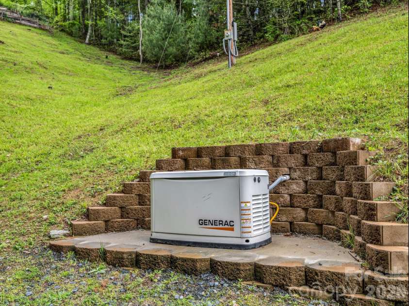 360 Shadow Lane, Green Mountain, NC 28740.  MLS# CAR4381079, YatesRealty ID 25534. Generator below house