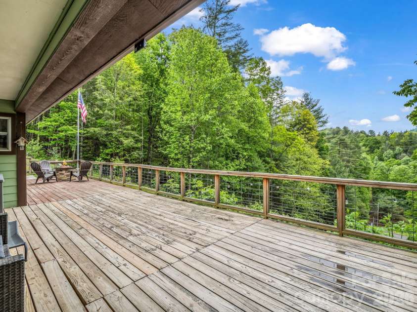 360 Shadow Lane, Green Mountain, NC 28740.  MLS# CAR4381079, YatesRealty ID 25534. Large deck with long range views!